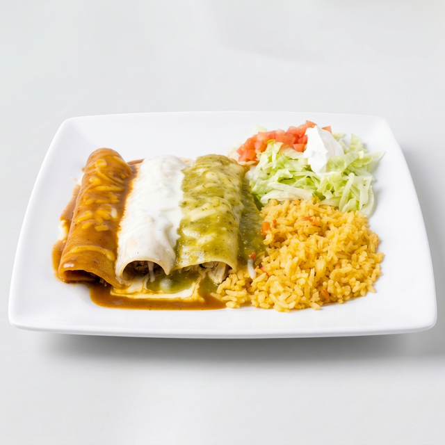 40. Enchiladas Tricolor.